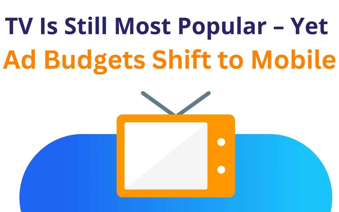 TV IS STILL MOST POPULAR – YET AD BUDGETS SHIFT TO MOBILE