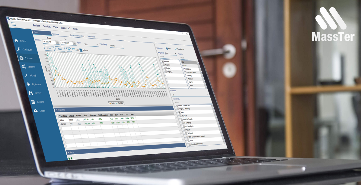 MassTer - Data Modeling Software for Marketing Mix Modeling Projects - MassTer on PC