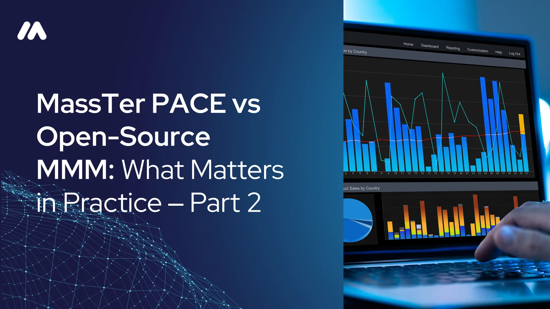 MassTer PACE vs Open-Source MMM comparison slide – Marketing Mix Modeling platform evaluation for global marketing teams